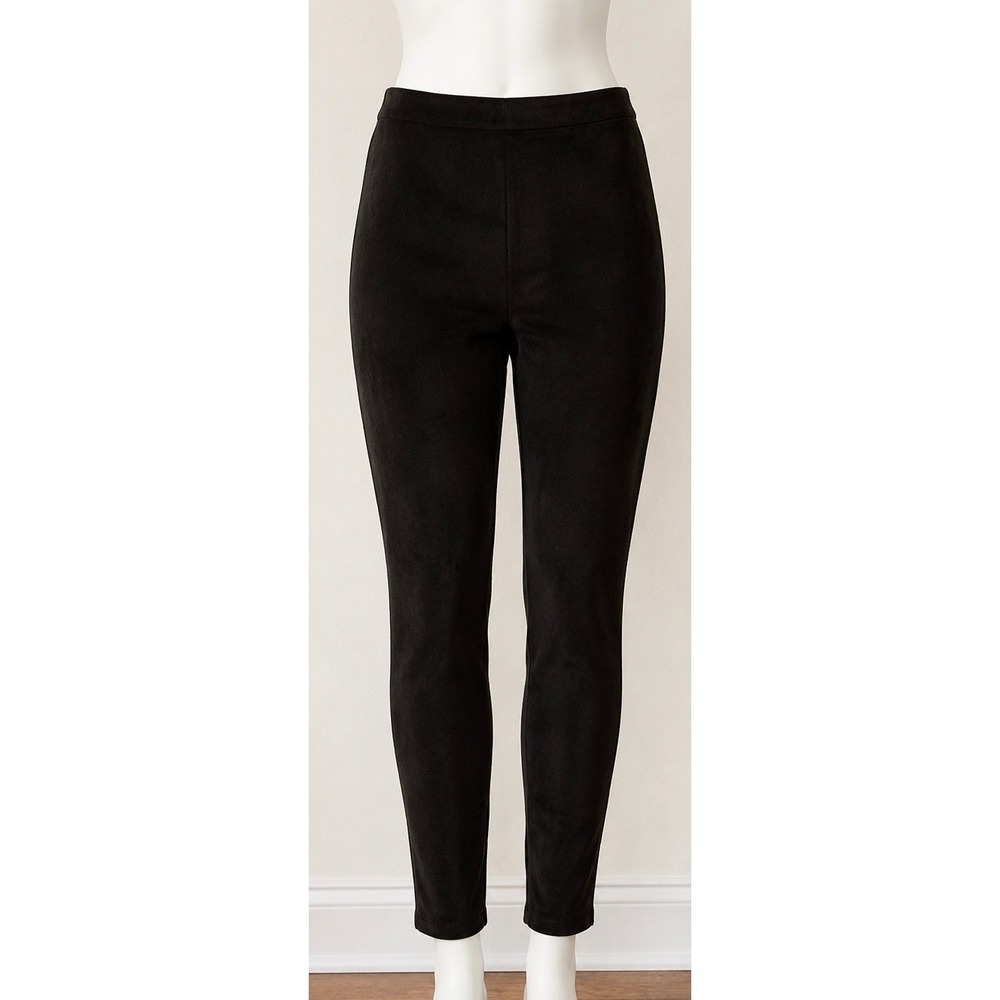 Truth by Republic Black Faux Suede Pants Leggings Size L/G